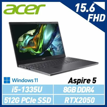 【13代新機】ACER 宏碁 Aspire 5 A515-58GM-510J 灰 15吋 效能筆電