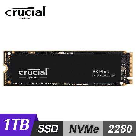 美光Micron Crucial P3 Plus 1TB PCIe M.2 2280 SSD固態硬碟