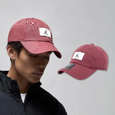 Nike 棒球帽 Jordan Club 紅 白 可調式帽圍 刺繡 男女款 老帽 帽子 FD5181-661