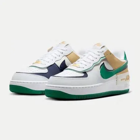 【NIKE】W AF1 SHADOW 女鞋 休閒鞋 白 多色-DZ1847102