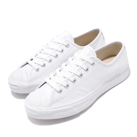 Converse 帆布鞋 Jack Purcell 白 全白 開口笑 男鞋 女鞋 小白鞋 164225C