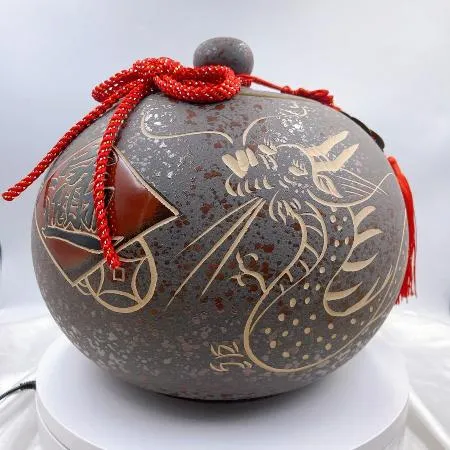 開運 鶯歌陶瓷 製作 有蓋特大圓甕 米甕  特殊窯燒.錢龍  聚寶盆 茶倉 系列          MIT