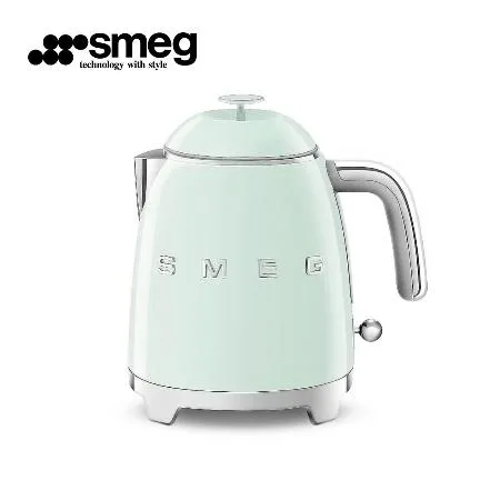 【SMEG】義大利復古迷你電熱水壺-粉綠色