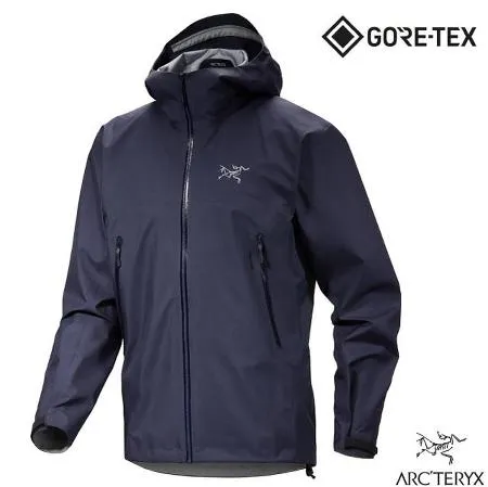 【ARCTERYX 始祖鳥】男 Beta Gore-Tex 3L 防水透氣連帽外套.風雨衣/X000009284 黑寶石