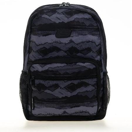 SKECHERS 後背包_山形黑 - SKCH6982BKMT