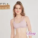 【可蘭霓Clany】台灣製抑菌竹纖維棉柔無鋼圈胸衣 S-Q/2XL 內衣 8051-91 紫色