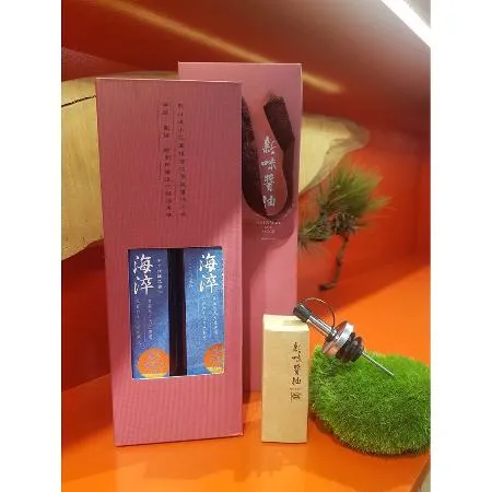 花蓮在地風味-新味醬油-手工純釀造~伴手禮-禮盒組(海淬+海淬)