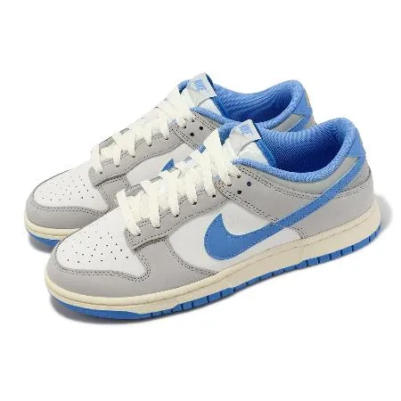 Nike 休閒鞋 Dunk Low 男鞋 灰 藍 北卡藍 復古 低筒 FN7488-133