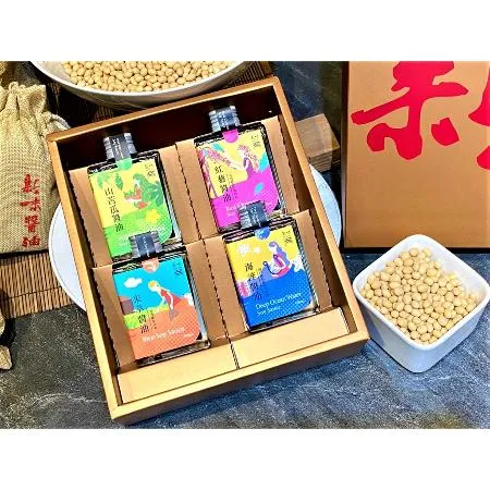 花蓮在地風味-新味醬油-手工純釀造~伴手禮-~年禮~洄瀾禮盒