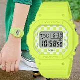 CASIO BABY-G 格子旗圖案 街頭時尚電子腕錶 BGD-565GS-9