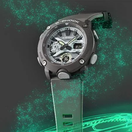 CASIO G-SHOCK 酷炫光芒 街頭時尚雙顯腕錶 GA-2000HD-8A