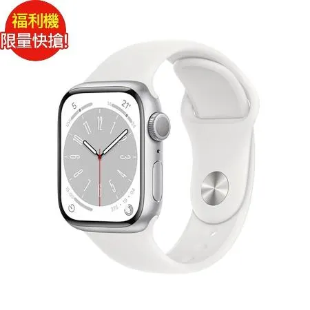 [福利品] Apple Watch S8 (GPS) 45mm – 銀色 (MP6N3TA/A)_九成新