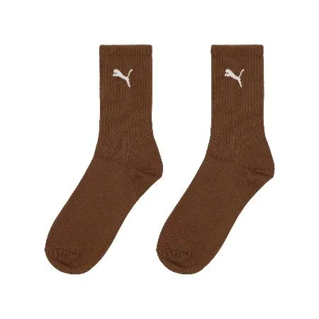 Puma 長襪 NOS Crew Socks 棕 白 中性款 中筒襪 休閒襪 襪子 BB134517