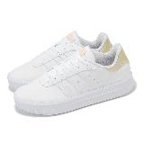 adidas 休閒鞋 Court Platform 女鞋 白 金 皮革 低筒 復古 板鞋 小白鞋 愛迪達 GV8997