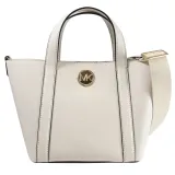 MICHAEL KORS HADLEIGH 金屬LOGO皮革兩用包.白