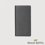 【BRAUN BUFFEL 德國小金牛】台灣總代理 羅格-A 15卡兩折長夾-黑色/BF538-630-BK