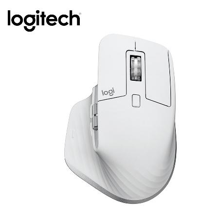 【Logitech 羅技】MX Master 3s 無線智能滑鼠 - Mac專用 淺灰色