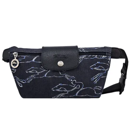 LONGCHAMP
駿馬塗鴉單寧布腰包
