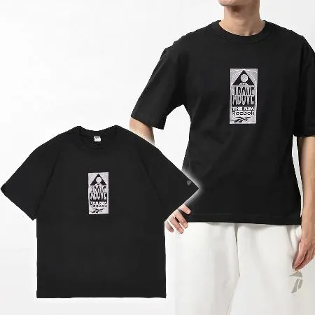 Reebok 短袖 ATR Graphic Tee 男款 黑 灰 棉質 籃球 短T 棉T 100208539