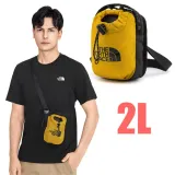 【The North Face】BOZER CROSS BODY 超輕量+耐磨 抽繩休閒單肩包/52RY-YQR 黃 N