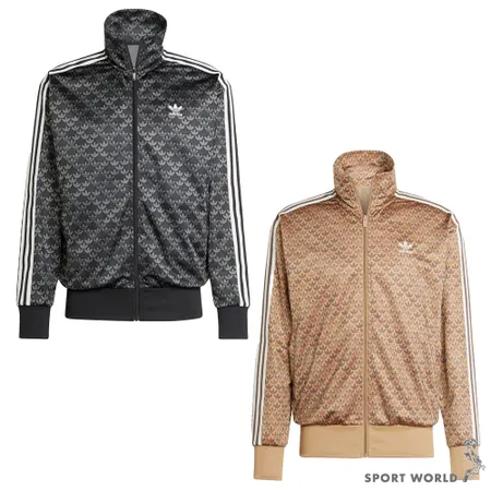 Adidas 外套 男裝 拉鍊口袋 寬鬆 滿版 黑灰/棕咖 IS0218/IS2925 8540773 - friDay購物
