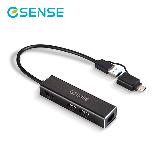 【ESENSE 逸盛】RJ204 USB轉RJ45 USB HUB