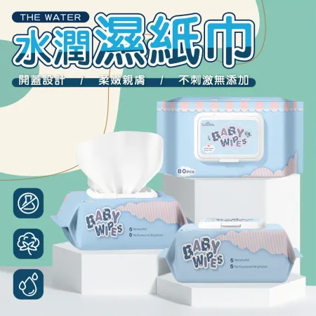 12入 BABY WIPES水潤濕紙巾80抽/包