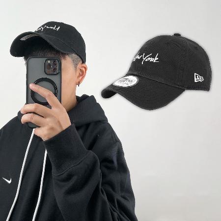 New Era 棒球帽 Classic Essential New York 黑白 可調帽圍 刺繡 老帽 帽子 NE70782543