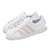 adidas 休閒鞋 Superstar W 女鞋 白 粉 皮革 貝殼頭 三葉草 經典 愛迪達 IE3001