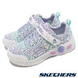 Skechers 休閒鞋 S Lights 中童鞋 紫 炫彩 燈鞋 閃燈 愛心 刻紋 公主 302686LLVMT