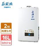 莊頭北 數位強制排氣型熱水器 16公升 TH-7168FE(LPG/FE式) 全省安裝