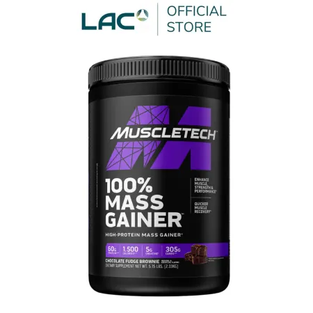 【LAC利維喜】Muscletech 麥斯征重飲品5.15磅-巧克力布朗尼口味(濃縮+分離+水解/專利ModCarb)