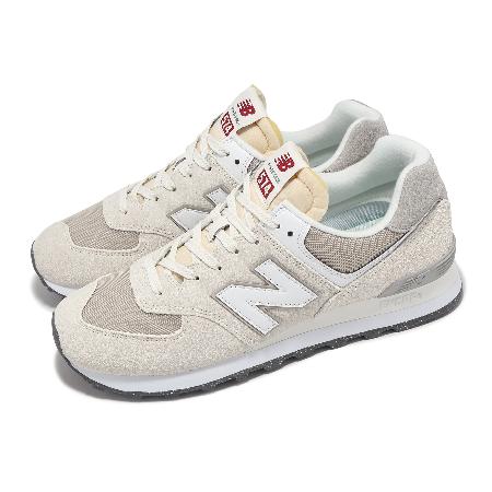 New Balance 休閒鞋 574 男鞋 女鞋 海鹽 灰 麂皮 網布 緩衝 情侶鞋 NB U574RCD-D