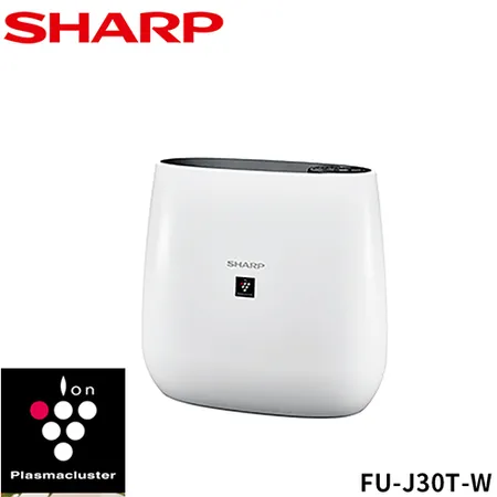 SHARP 7坪自動除菌離子空氣清淨機FU-J30T-W