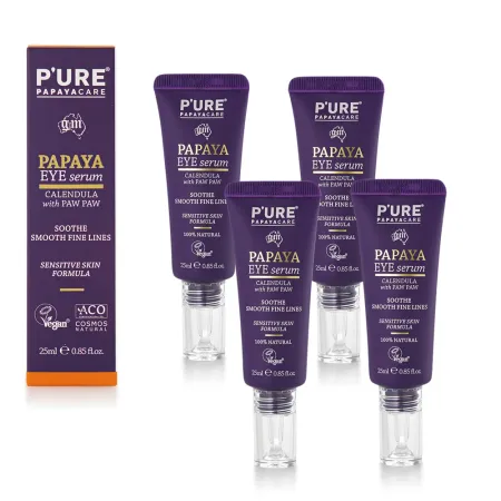 澳洲 Pure Papayacare 木瓜眼精華含玻尿酸金盞花  4入組 25ml 瓶- 級
