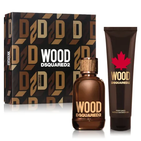 DSQUARED2 WOOD 天性男性淡香水禮盒(淡香水100ml+沐浴精150ml)