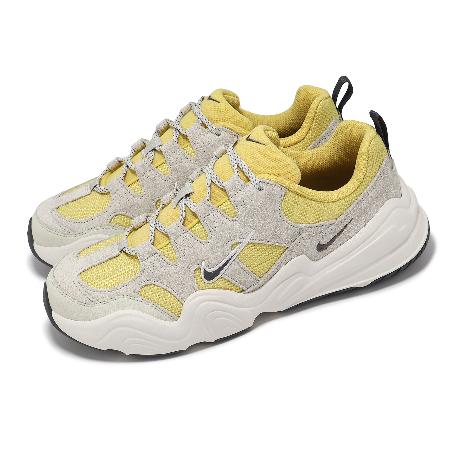 Nike 休閒鞋 Tech Hera 男鞋 女鞋 米白 奶油黃 麂皮 復古 老爹鞋 FJ9532-700