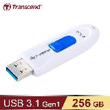 【Transcend 創見】JetFlash790 USB3.1 256GB 隨身碟 典雅白