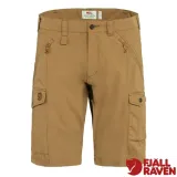 【Fjallraven 小狐狸】男 Abisko Shorts 彈性耐磨登山健行短褲.多口袋/82833-232 蕎麥棕