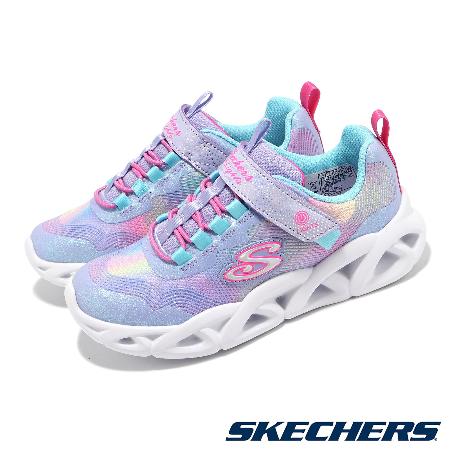 Skechers 燈鞋 S Lights-Twisty Brights 2.0 中大童 紫 粉紅 閃燈 發光 童鞋 302339LLVMT