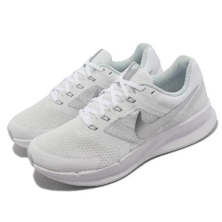 Nike 慢跑鞋 Wmns Run Swift 3 女鞋 白 銀 緩震 網布 透氣 運動鞋 DR2698-101