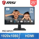 MSI 微星 PRO MP251 25型 IPS 100Hz 護眼螢幕