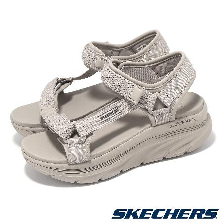 Skechers 涼鞋 D Lux Walker-Pretty Field 女鞋 棕 緩衝 厚底 涼拖鞋 休閒鞋 119822TPE