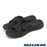 Skechers 拖鞋 On-The-Go 600-Enchanted 女鞋 黑 避震 輕量 涼拖鞋 140790BBK