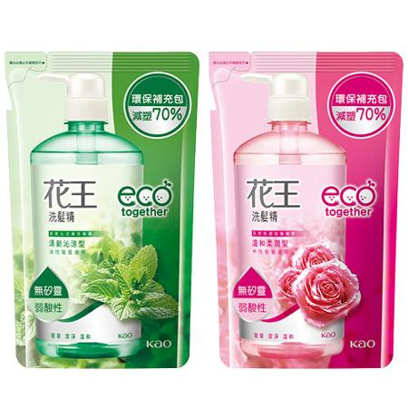 花王洗髮精補充包550ml(清新沁涼/溫和柔潤)