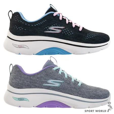 Skechers 健走鞋 女鞋 GO WALK ARCH FIT 125311BKBL/125311GYLV