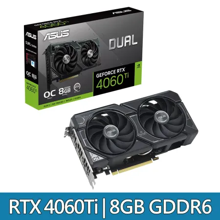 ASUS華碩 DUAL-RTX4060TI-O8G 顯示卡