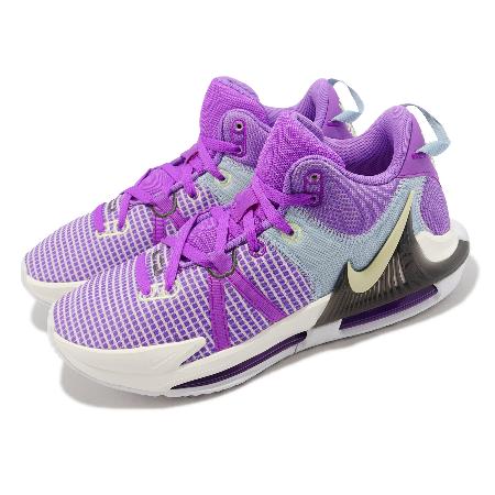 Nike 籃球鞋 LeBron Witness VII EP 男鞋 紫 藍 LBJ DM1122-500