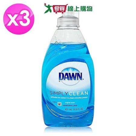 DAWN 洗碗精431mlx3入 經典原味