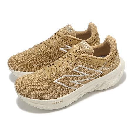 New Balance 慢跑鞋 Fresh Foam X 1080 V13 D 寬楦 女鞋 奶茶棕 白 厚底 運動鞋 NB W1080N13-D